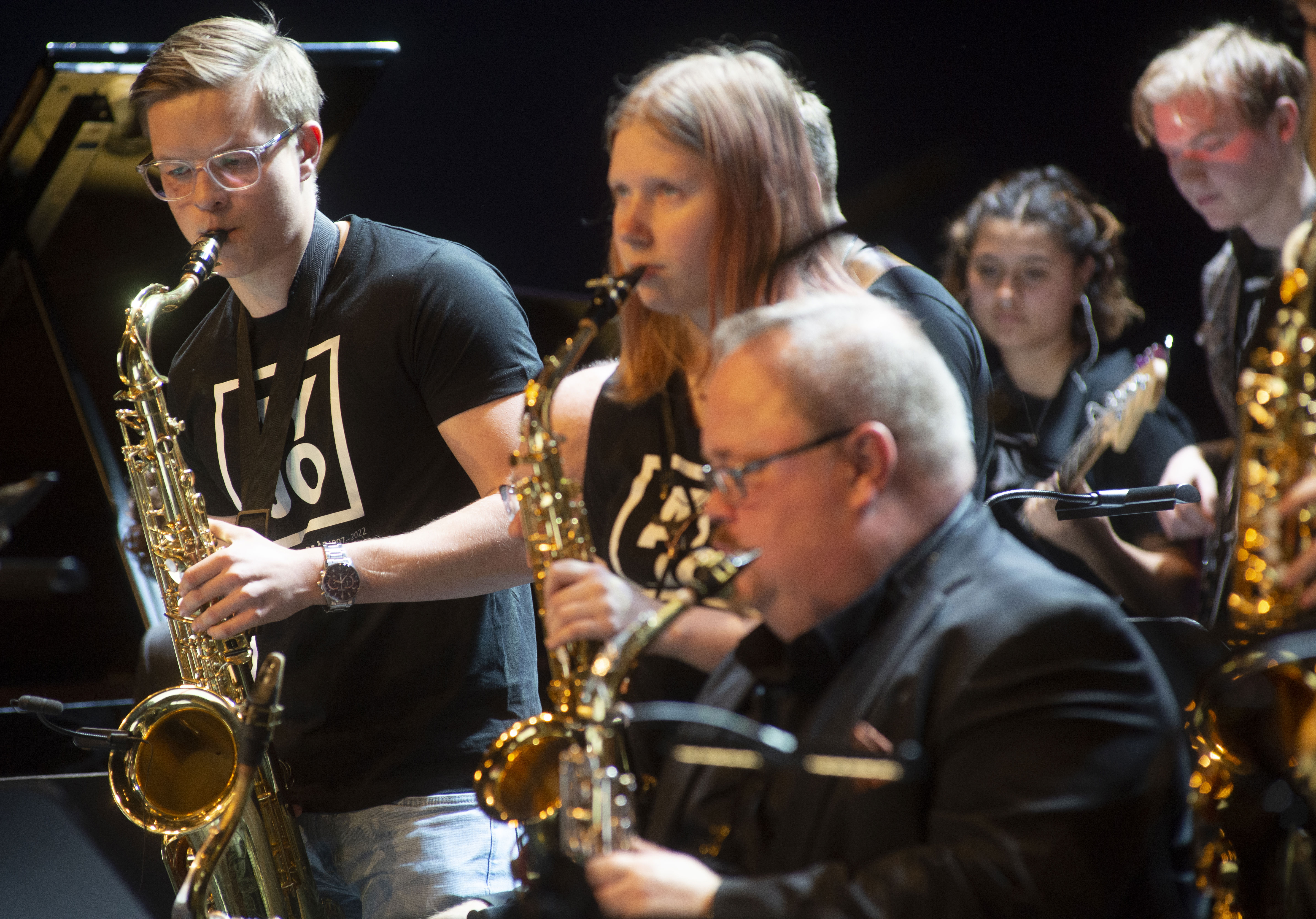 Bild från en konsert med Arctic Youth Jazz Orchestra