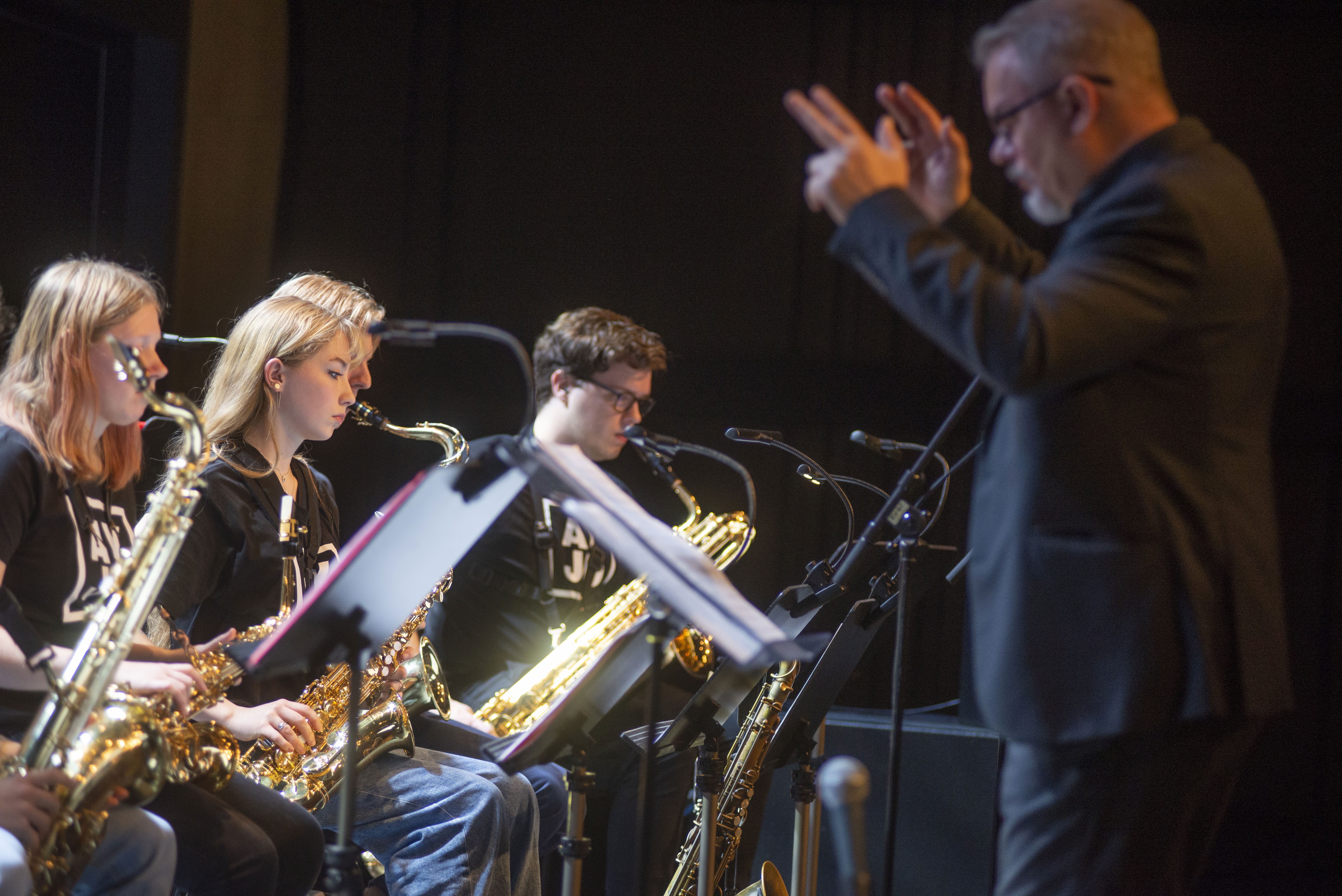 Bild från en konsert med Arctic Youth Jazz Orchestra