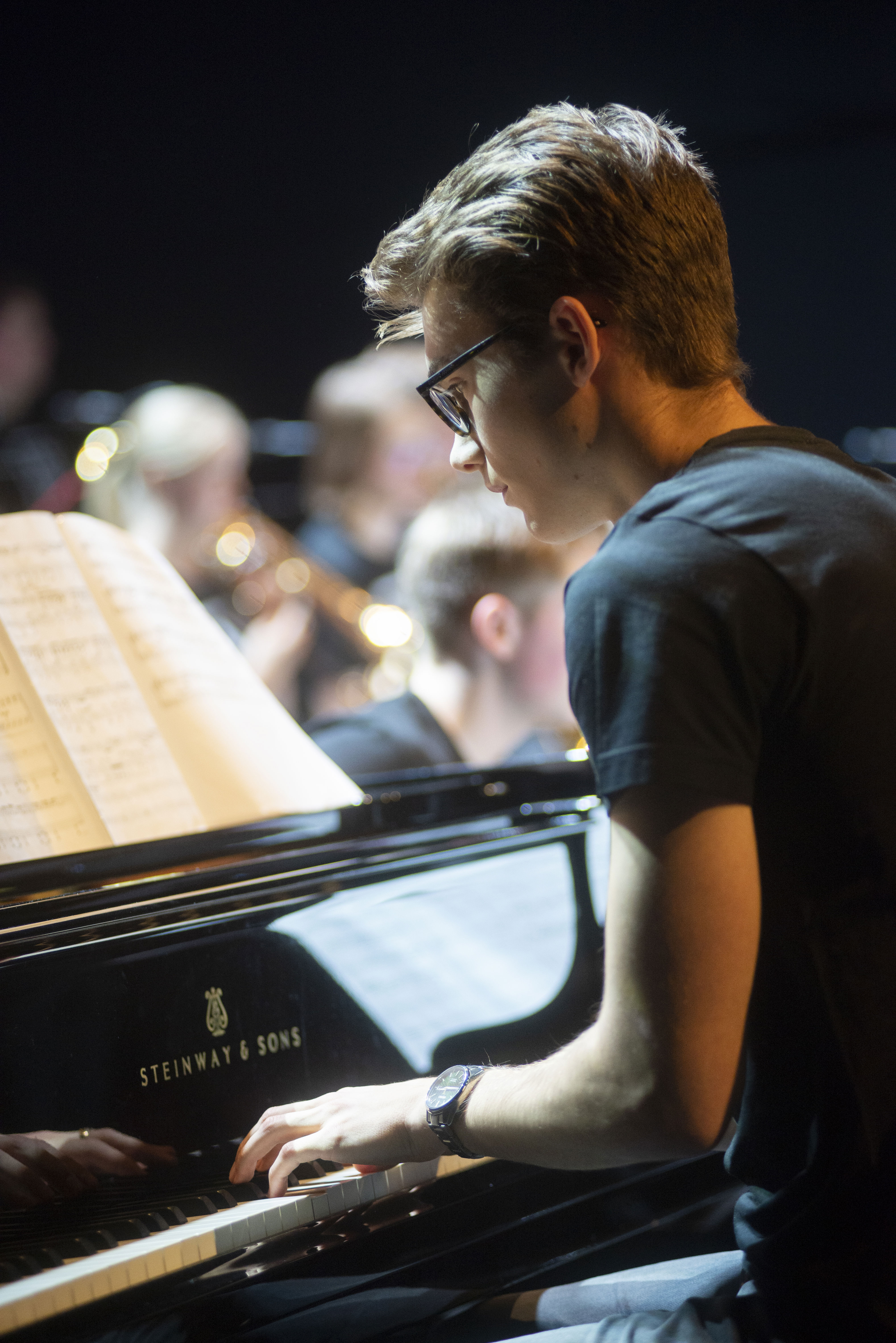 Bild från en konsert med Arctic Youth Jazz Orchestra