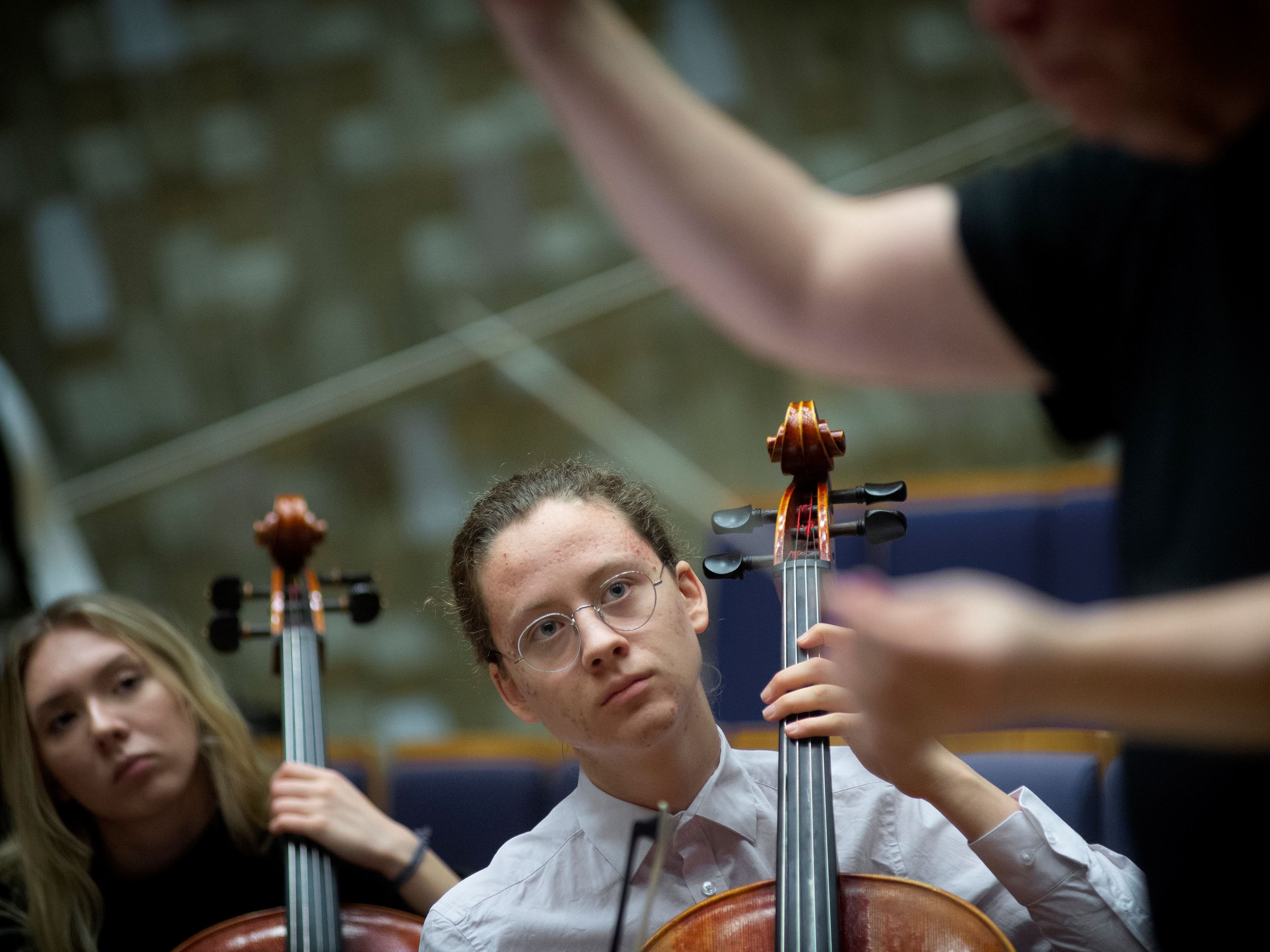 Porträttbild av musiker i Norrbottens Ungdomssymfoniker