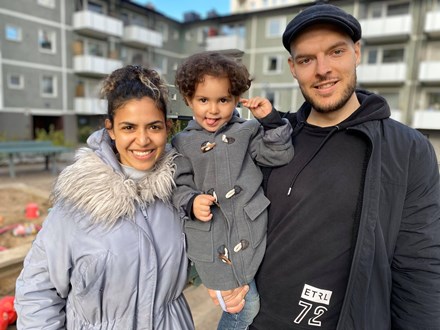 Kristian Persson med familj