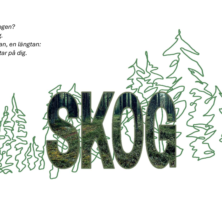 Illustration av skog