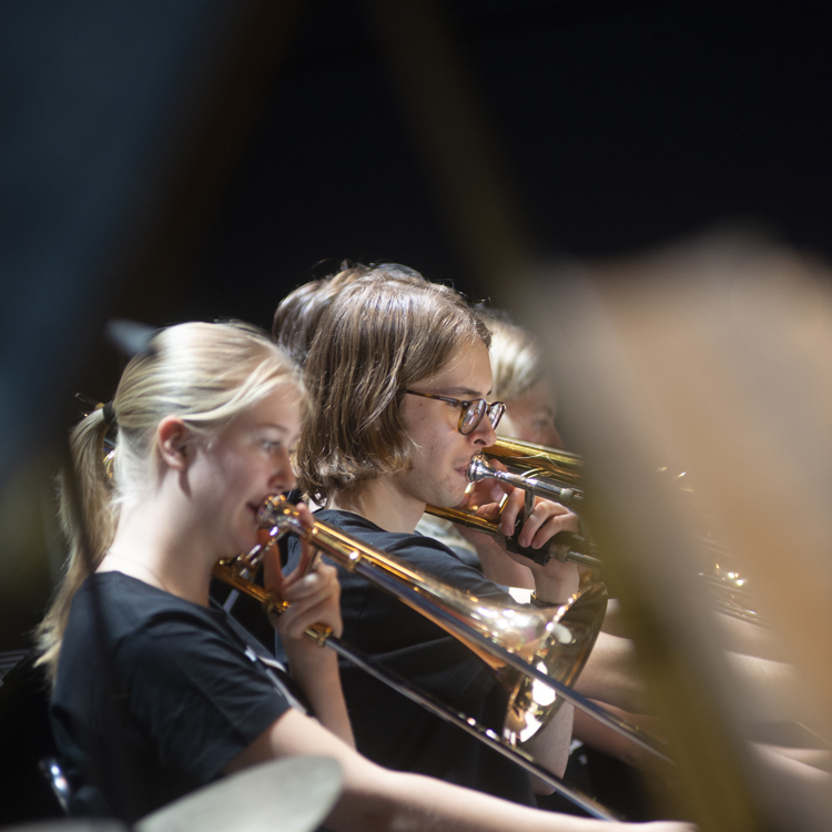 Bild från en konsert med Arctic Youth Jazz Orchestra