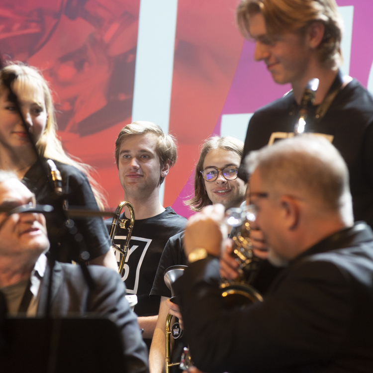 Bild från en konsert med Arctic Youth Jazz Orchestra