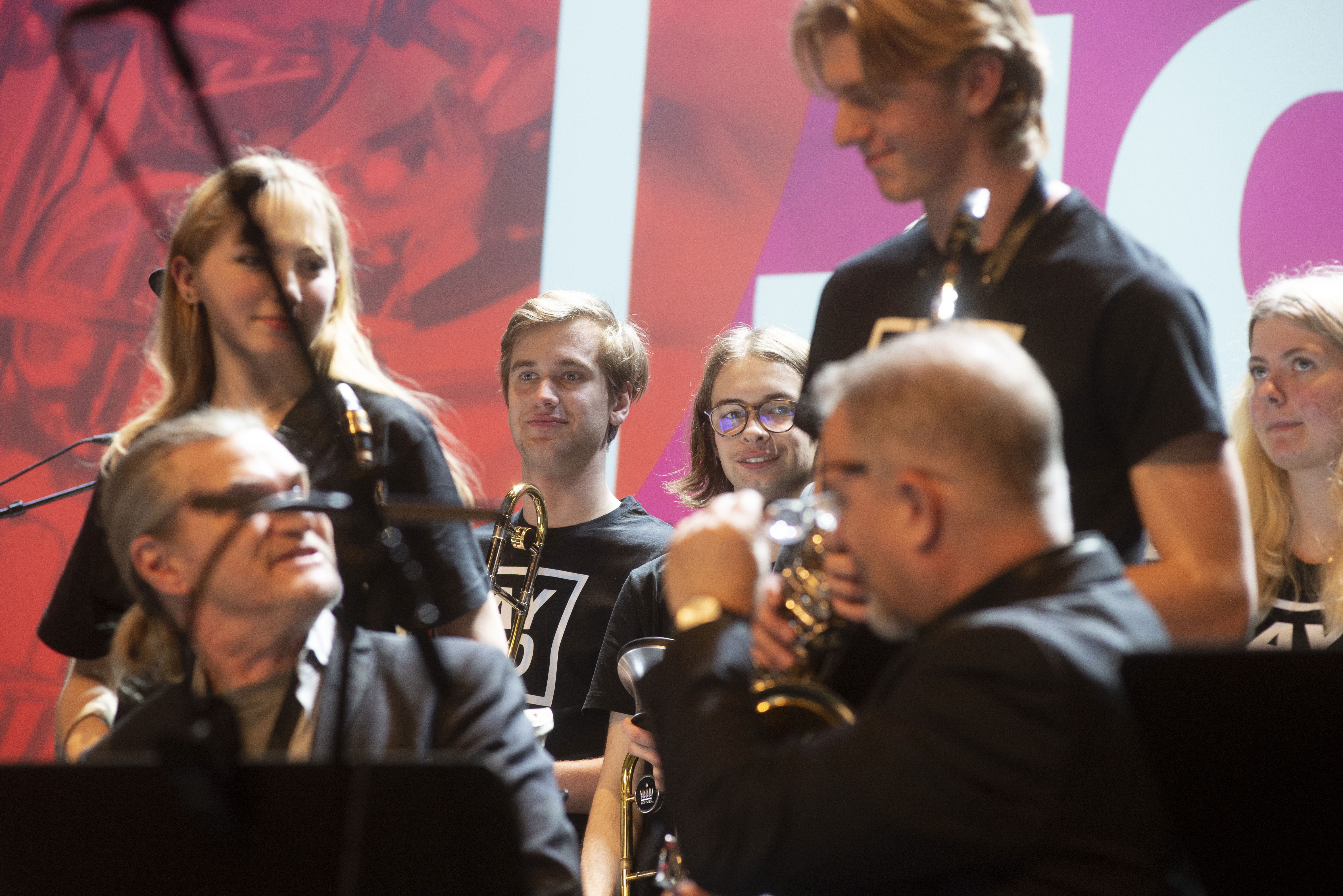 Bild från en konsert med Arctic Youth Jazz Orchestra