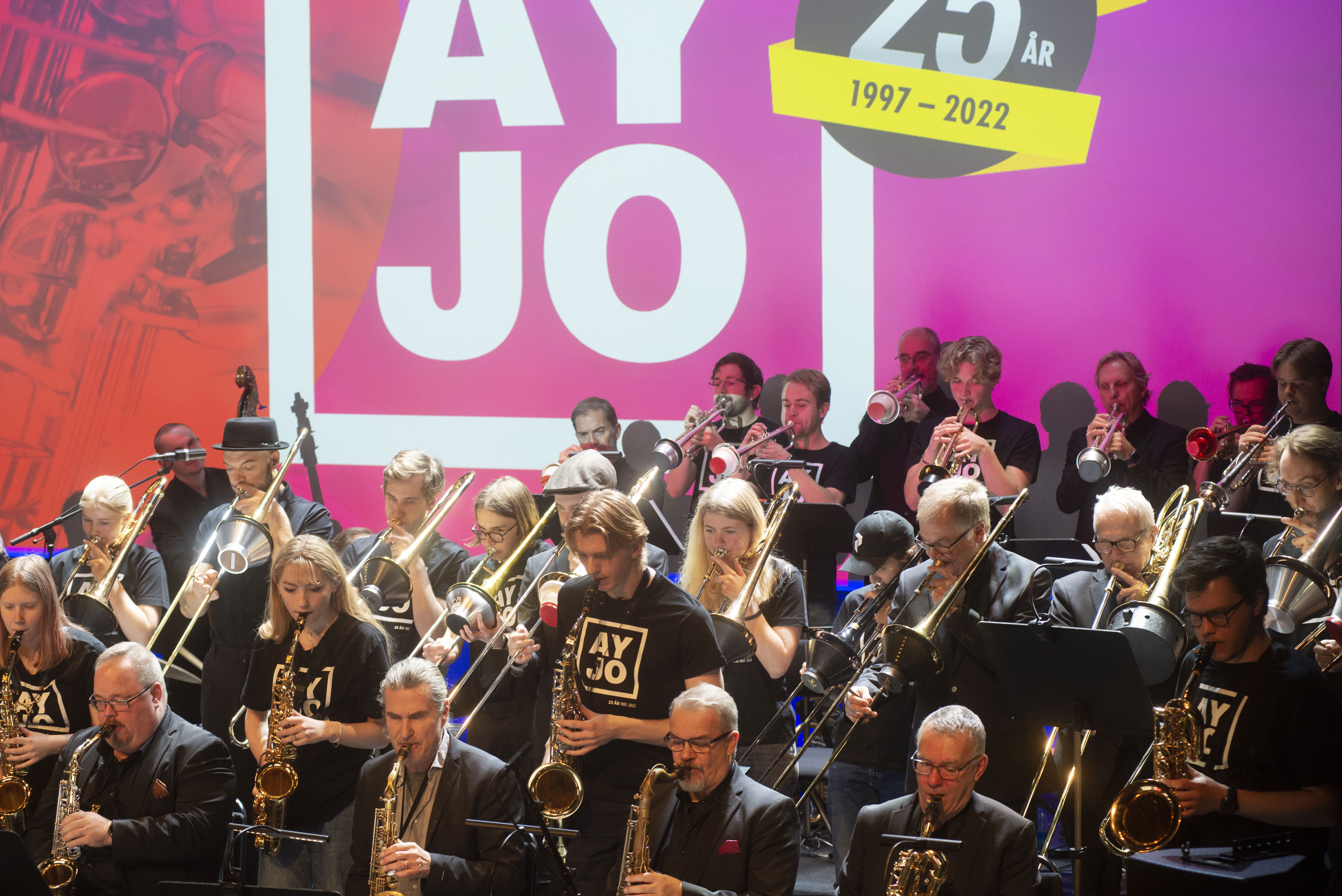 Bild från en konsert med Arctic Youth Jazz Orchestra