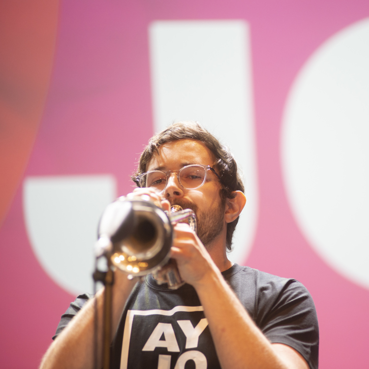 Bild från en konsert med Arctic Youth Jazz Orchestra