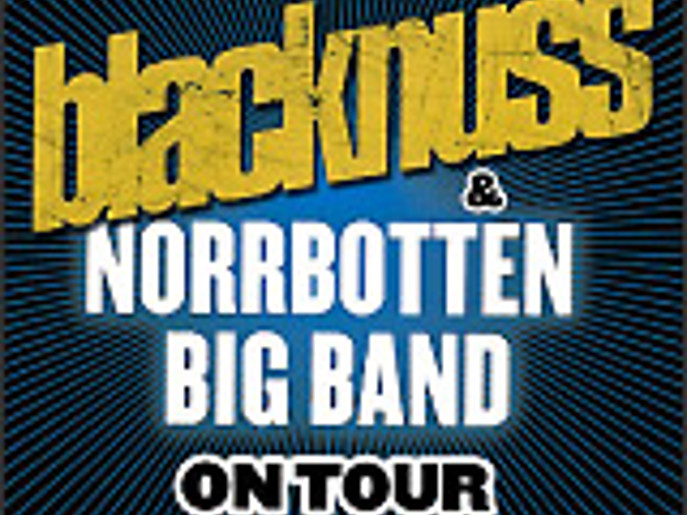 Bild på omslaget av CD-skivan Blacknuss & Norrbotten Big Band on tour