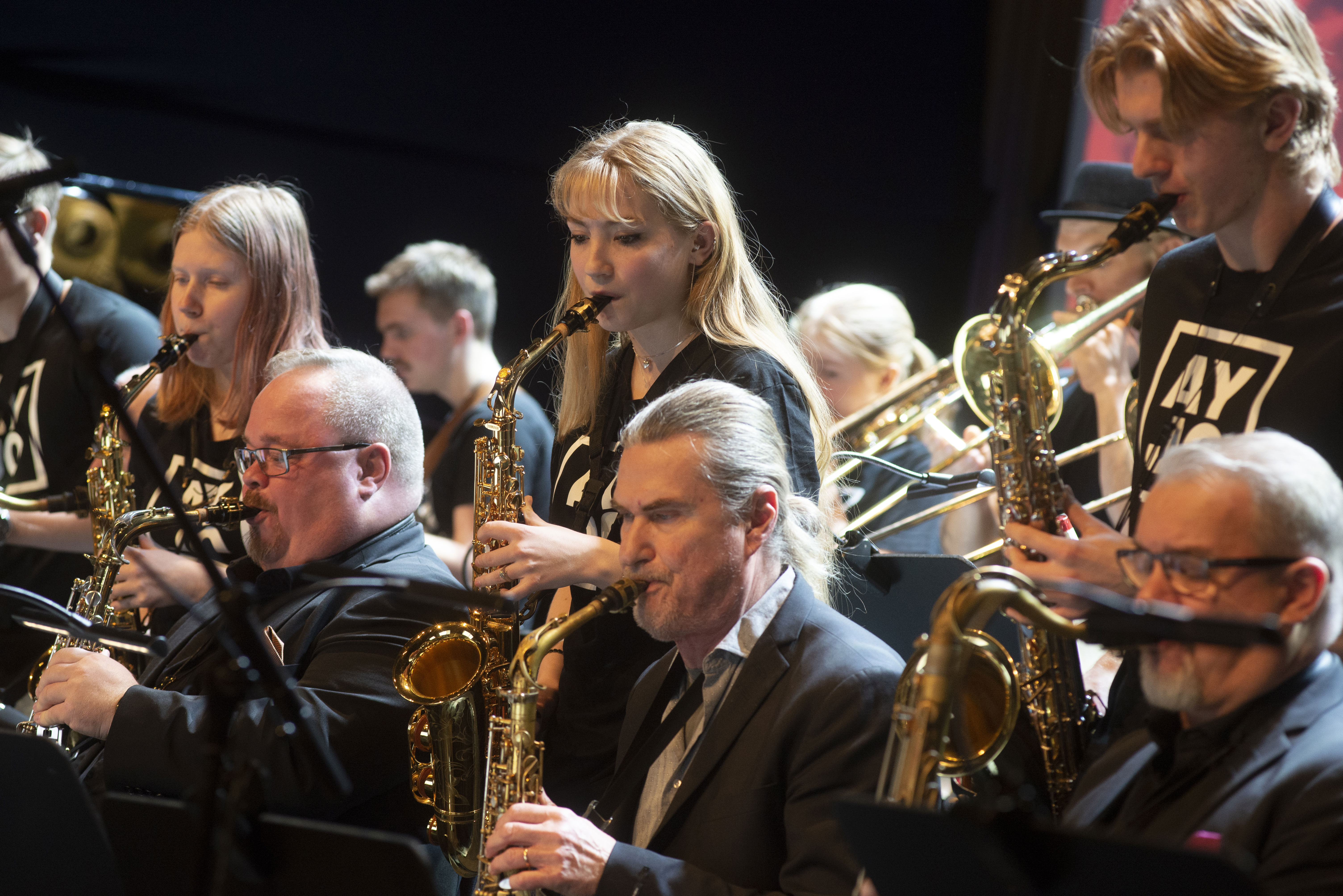 Bild från en konsert med Arctic Youth Jazz Orchestra