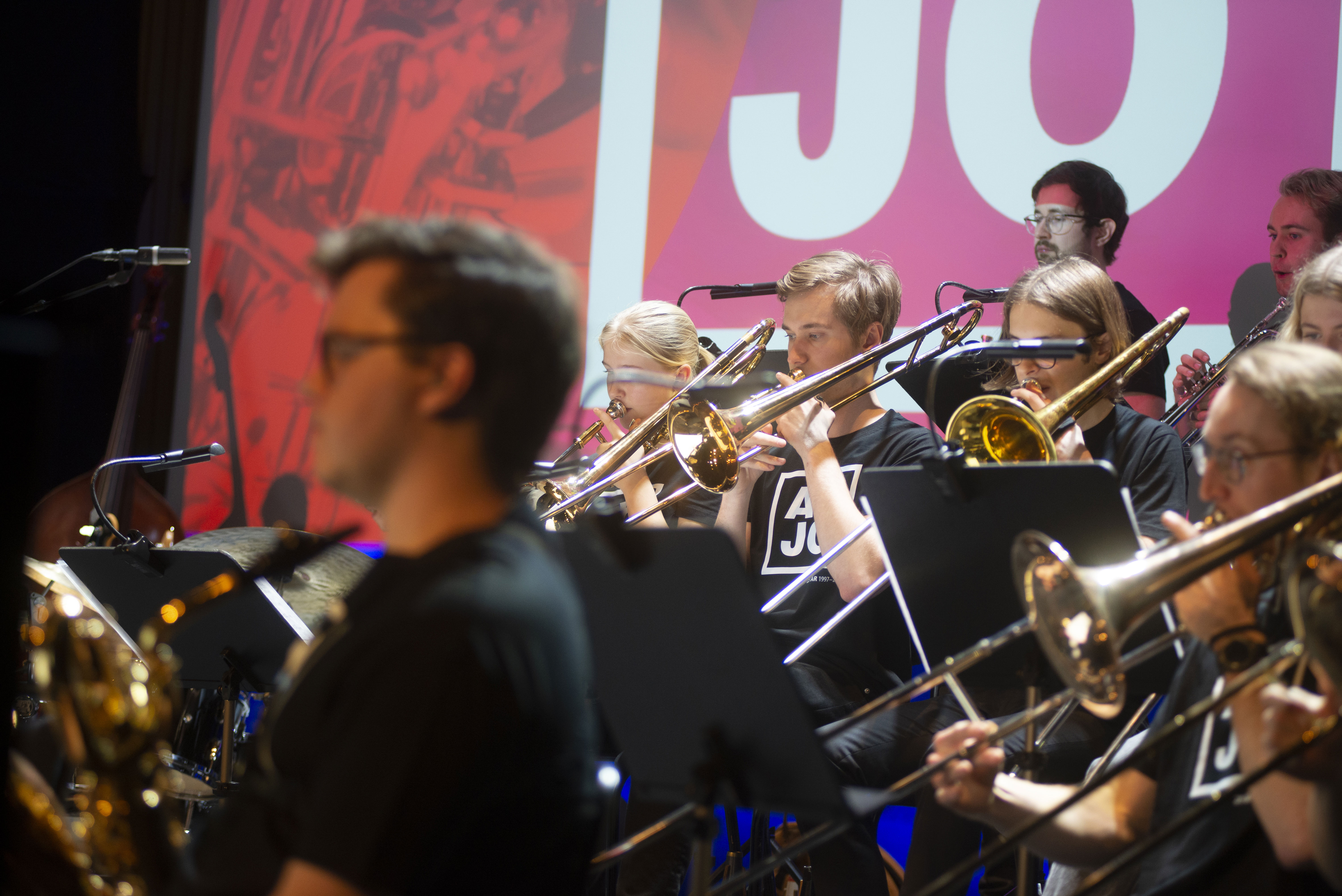 Bild från en konsert med Arctic Youth Jazz Orchestra